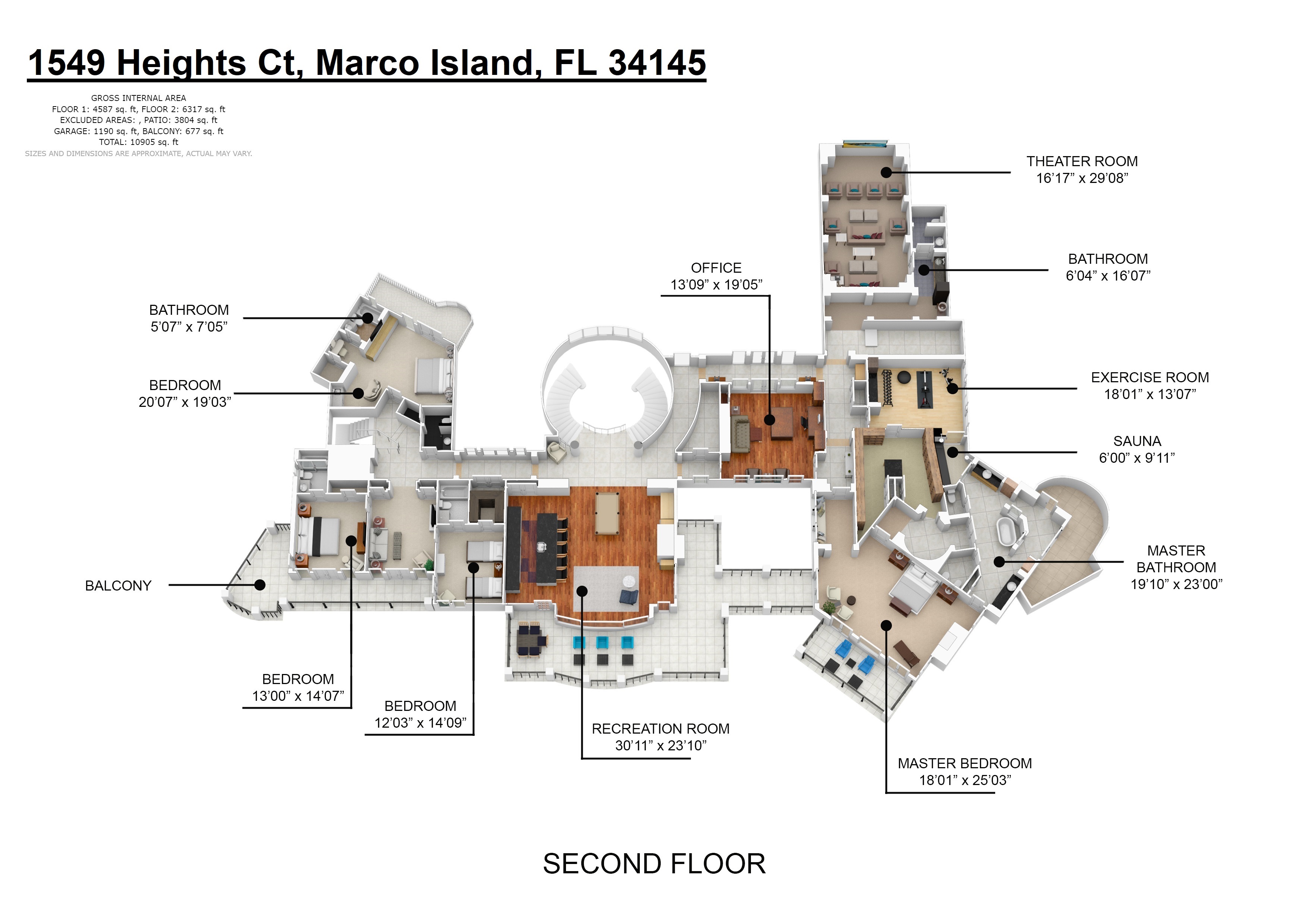 1549 Heights Ct, Marco Island, FL 34145 floor plan